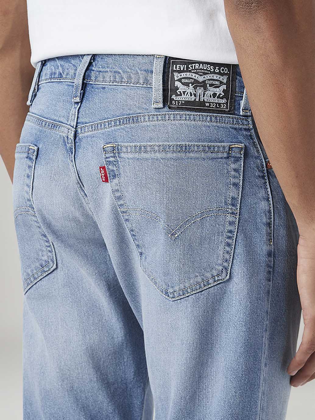 Men's 517 Light Blue Bootcut Fit Mid Rise Jeans - Detail View