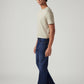 Men's 517 Dark Blue Bootcut Fit Mid Rise Jeans - Side View