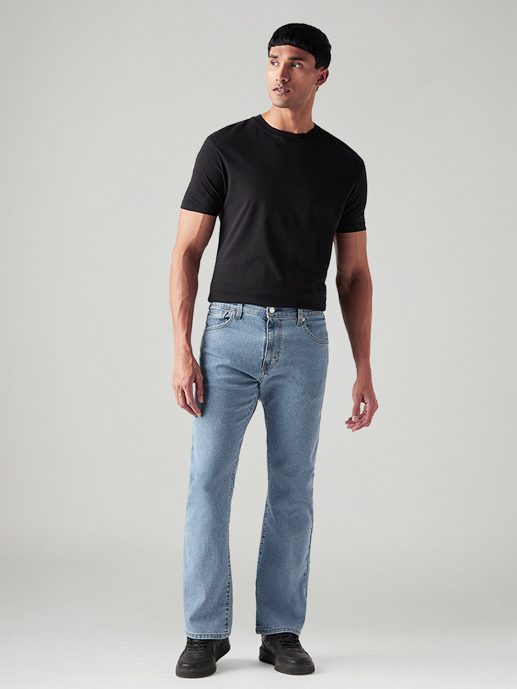 Men's 517 Light Blue Bootcut Fit Mid Rise Jeans