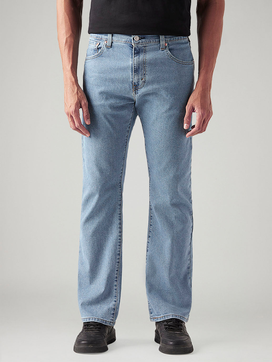 Men's 517 Light Blue Bootcut Fit Mid Rise Jeans - Front View