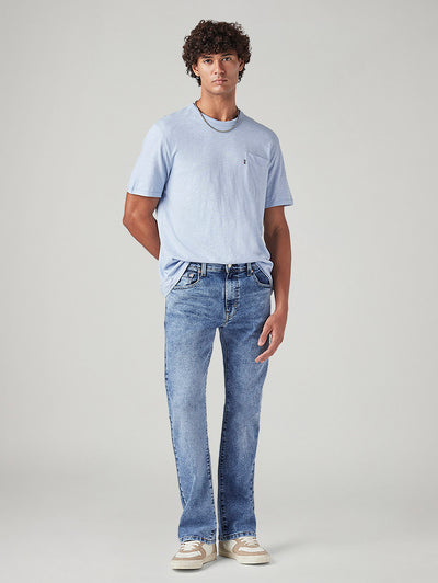 Men's 517 Light Blue Bootcut Fit Mid Rise Jeans-image-7