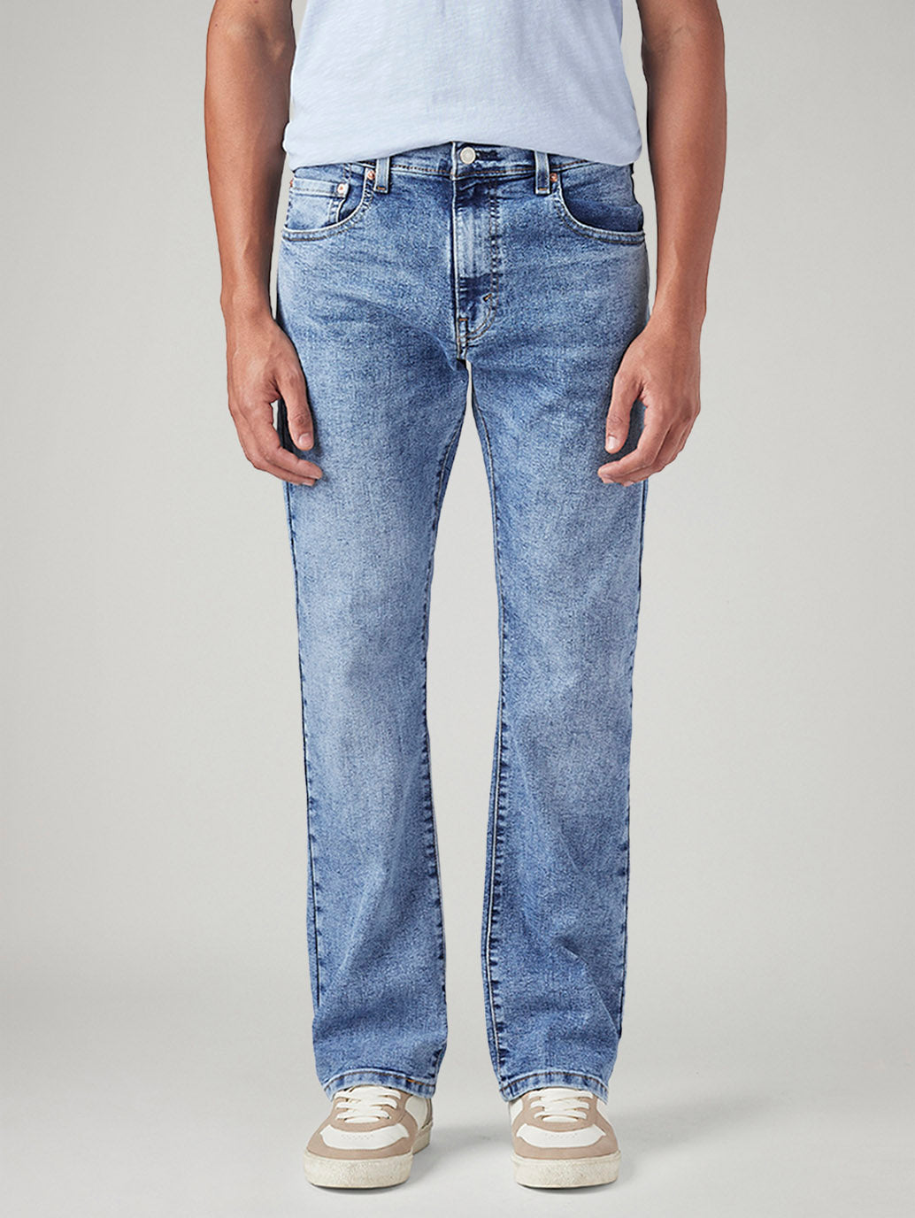 Men's 517 Light Blue Bootcut Fit Mid Rise Jeans - Front View
