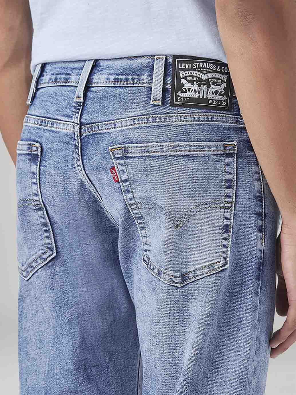 Men's 517 Light Blue Bootcut Fit Mid Rise Jeans - 20 View