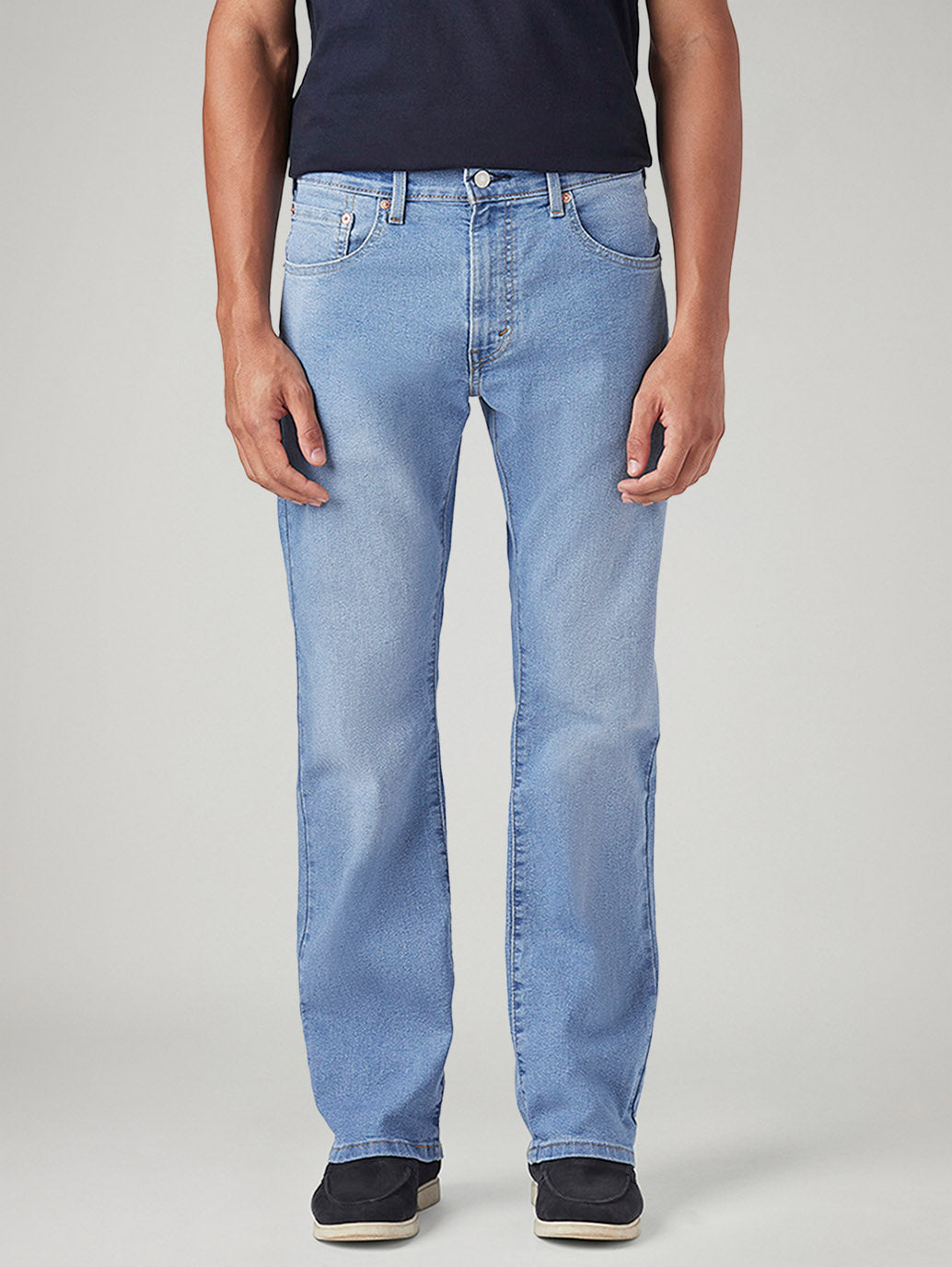 Men's 517 Light Blue Bootcut Fit Mid Rise Jeans - Front View