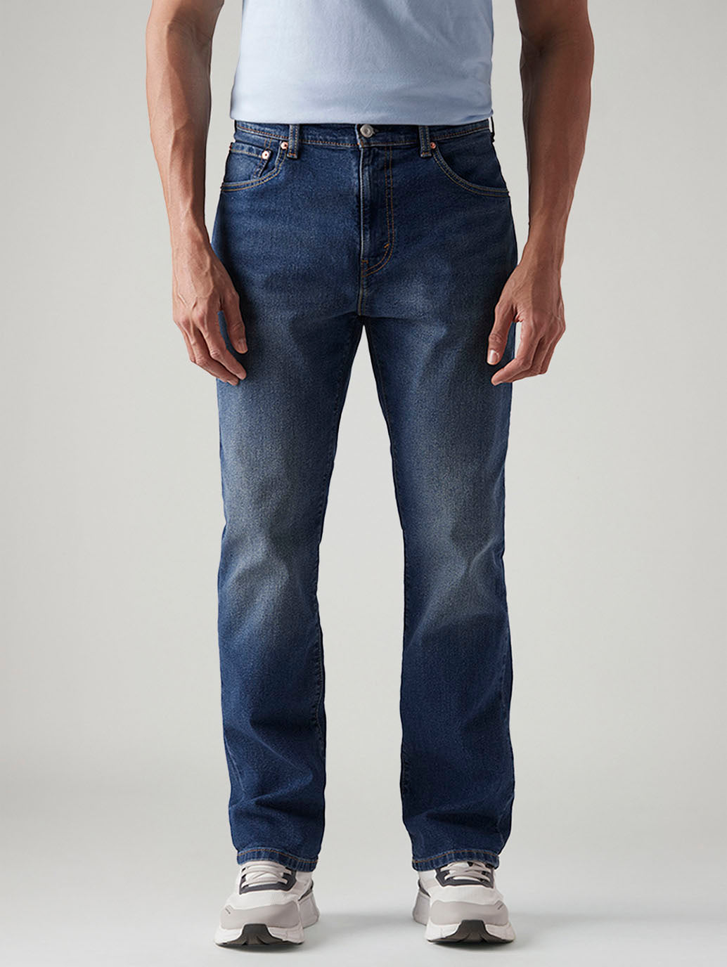 Men's 517 Blue Bootcut Fit Mid Rise Jeans - Front View