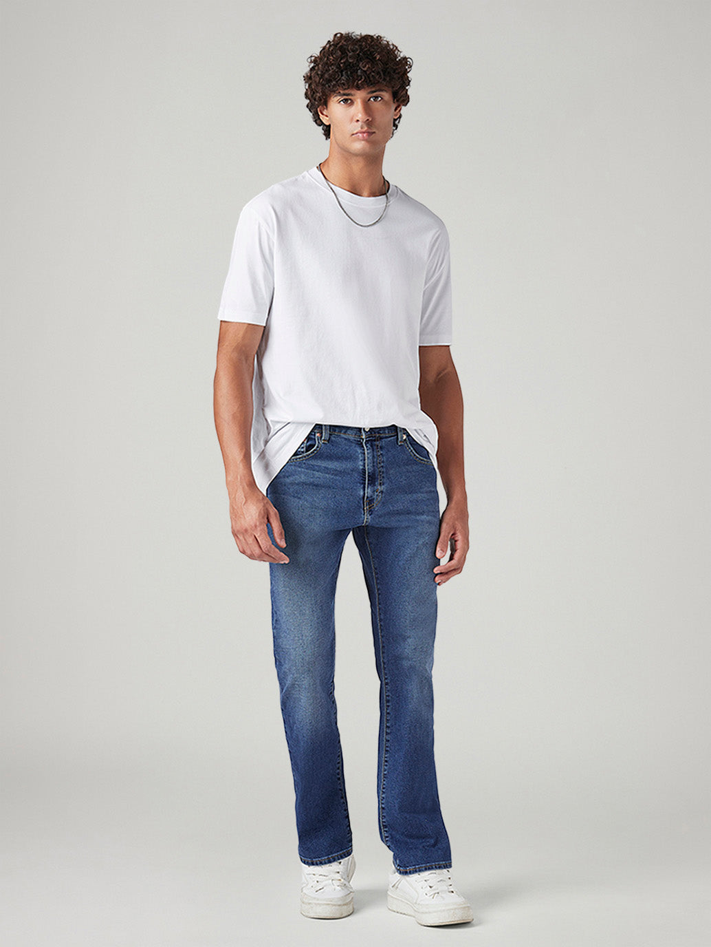 Men's 517 Blue Bootcut Fit Mid Rise Jeans