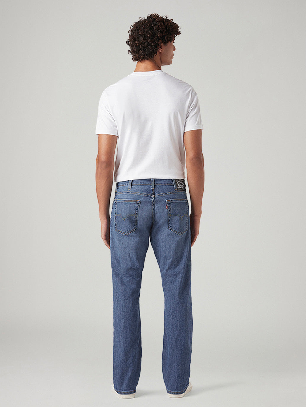 Men's 517 Blue Bootcut Fit Mid Rise Jeans - Back View