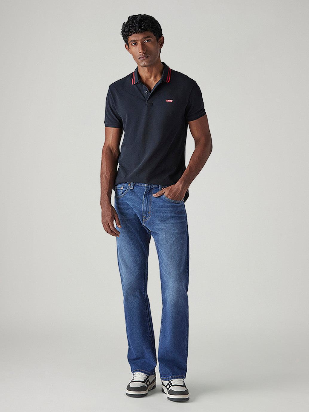Men's 517 Blue Bootcut Fit Mid Rise Jeans