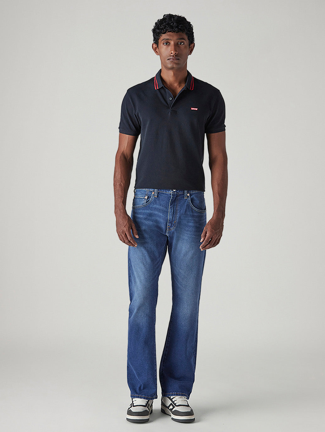 Men's 517 Blue Bootcut Fit Mid Rise Jeans - Front View