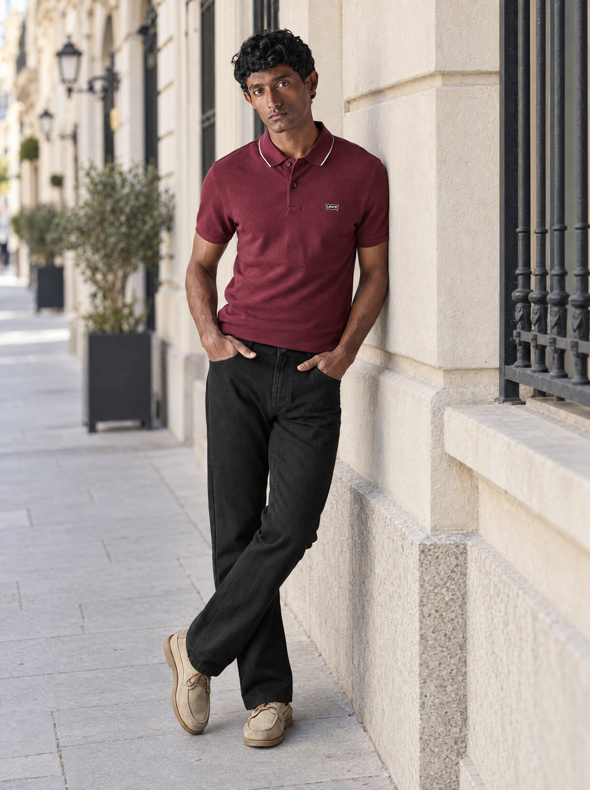 Mens 517 Mid rise Bootcut Fit Cotton Stretch Blend Jeans