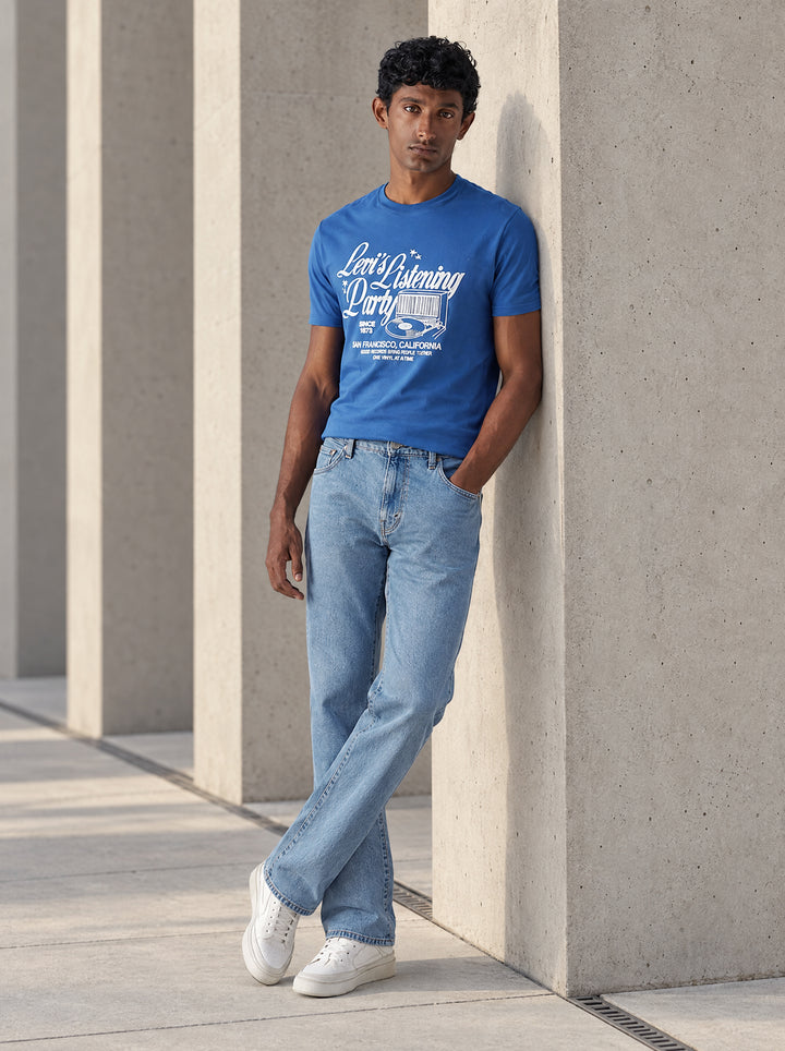 Mens 517 Mid rise Bootcut Fit Cotton Stretch Blend Jeans