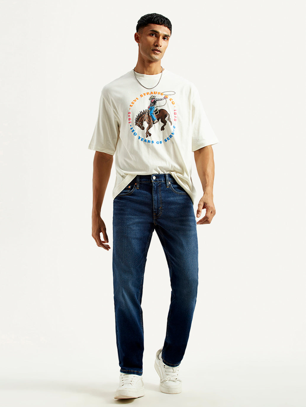 Men's 541 Dark Indigo Athletic Tapered Fit Mid Rise Jeans