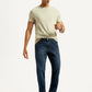 Men's 541 Dark Indigo Athletic Tapered Fit Mid Rise Jeans - Styleshot View