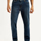 Men's 541 Dark Indigo Athletic Tapered Fit Mid Rise Jeans - Front View
