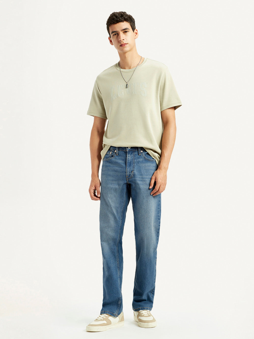 Men's 541 Med Indigo Athletic Tapered Fit Mid Rise Jeans