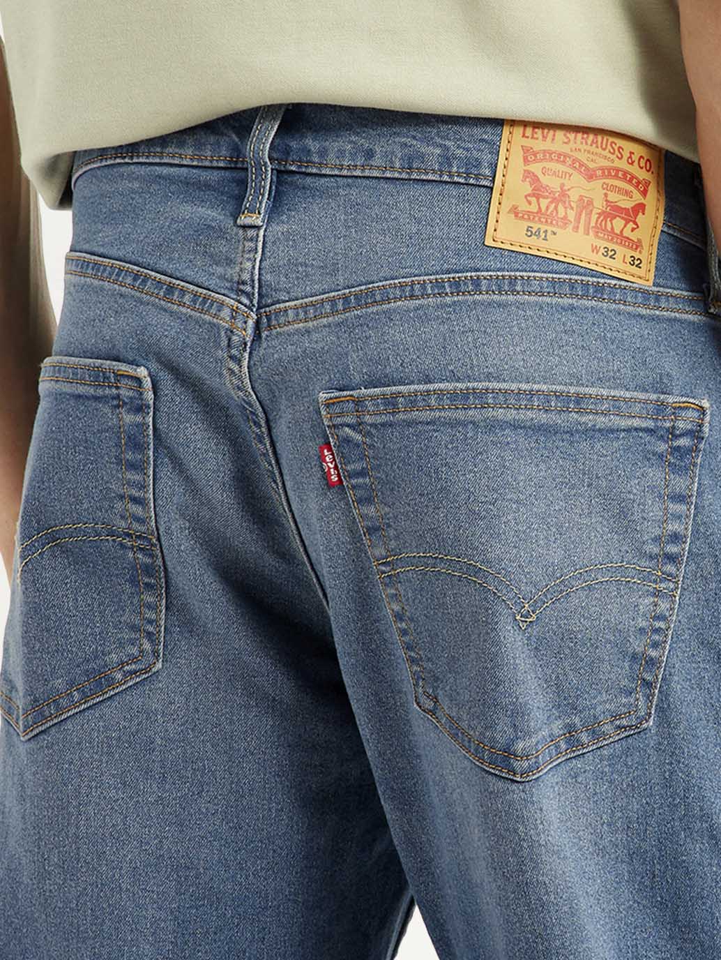 Men's 541 Med Indigo Athletic Tapered Fit Mid Rise Jeans - 00e2e7db-d27d-4bb1-9c8b-e3ec8fd0ae50 View