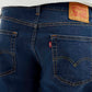 Men's 541 Dark Indigo Athletic Tapered Fit Mid Rise Jeans - Detail View
