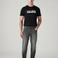 Men's 541 Charcoal Grey Athletic Tapered Fit Mid Rise Jeans - Front View