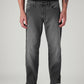 Men's 541 Charcoal Grey Athletic Tapered Fit Mid Rise Jeans - Front View