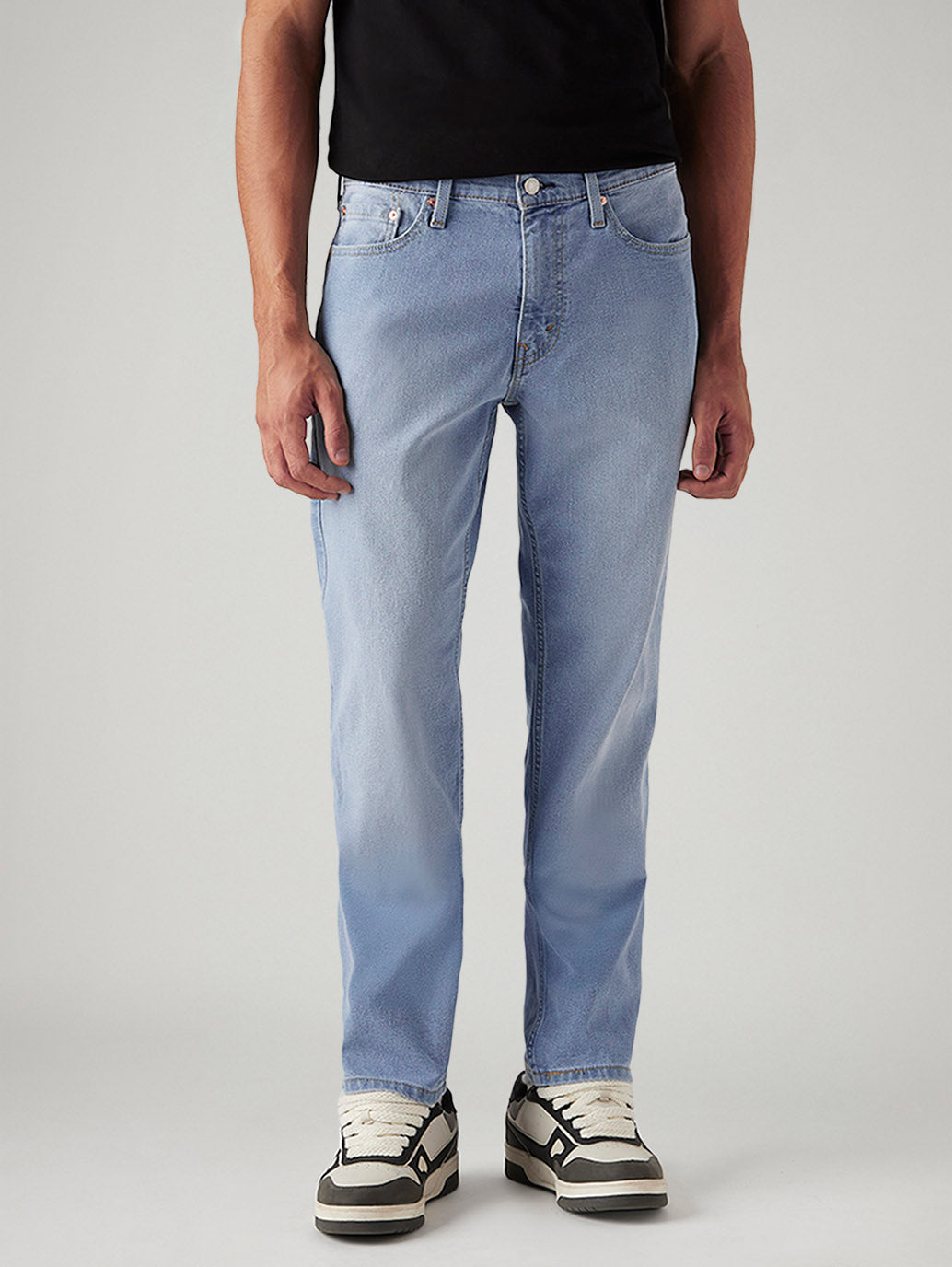 Men's 541 Light Indigo Athletic Tapered Fit Mid Rise Jeans - Front View