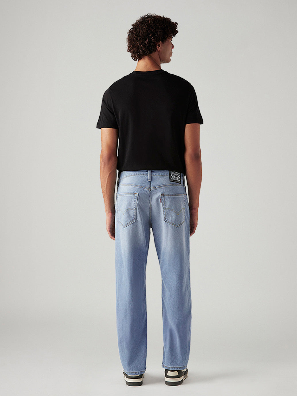 Men's 541 Light Indigo Athletic Tapered Fit Mid Rise Jeans - Back View