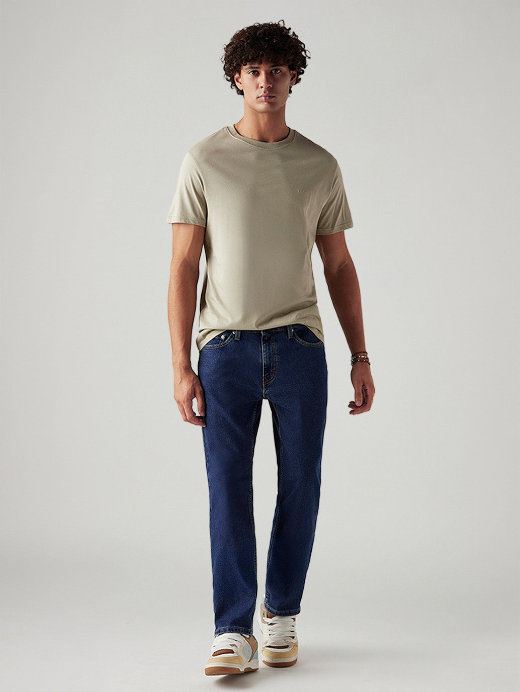 Men's 541 Dark Blue Athletic Tapered Fit Mid Rise Jeans