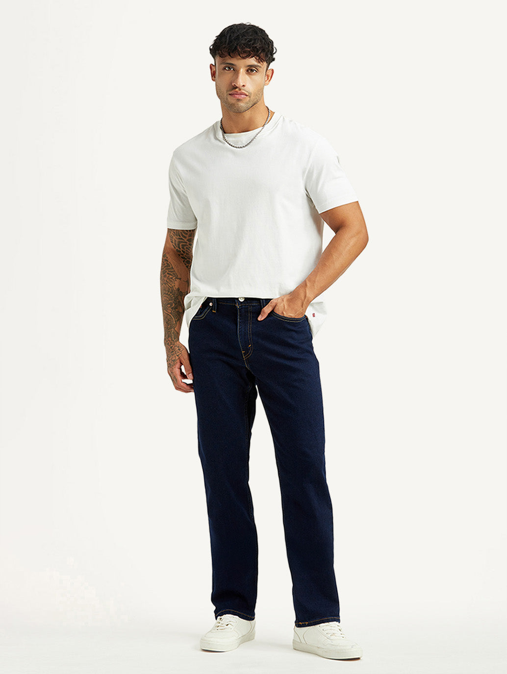 Men's 541 Dark Indigo Athletic Tapered Fit Mid Rise Jeans