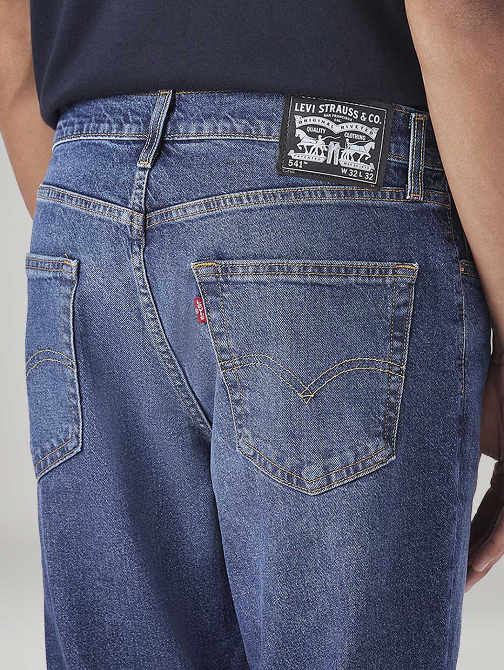 Men's 541 Blue Athletic Tapered Fit Mid Rise Jeans – Levis India Store