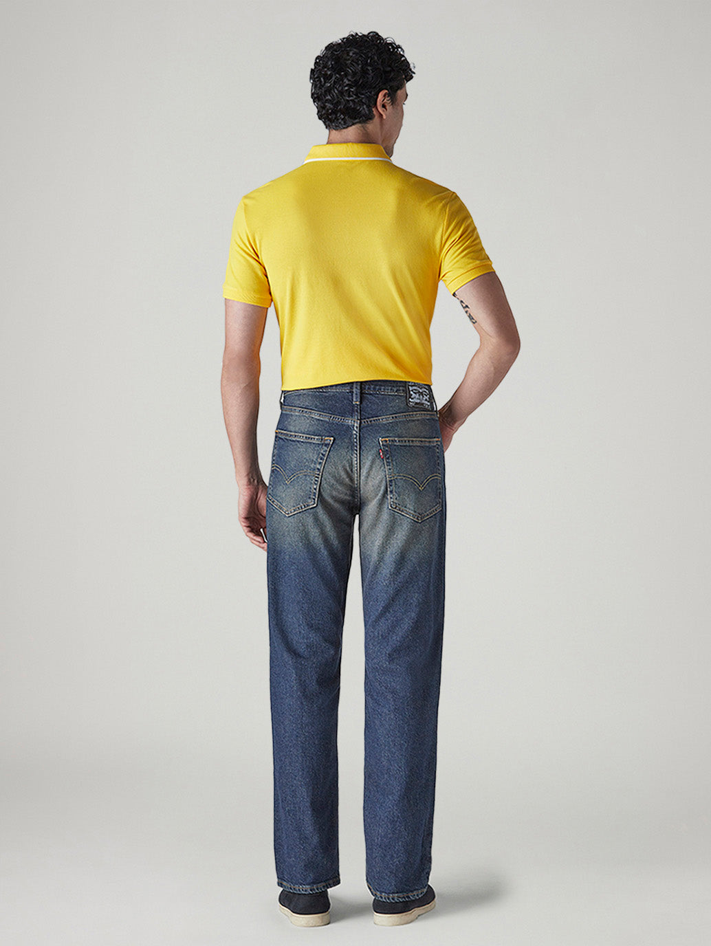 Men's 541 Med Indigo Athletic Tapered Fit Mid Rise Jeans - 20 View
