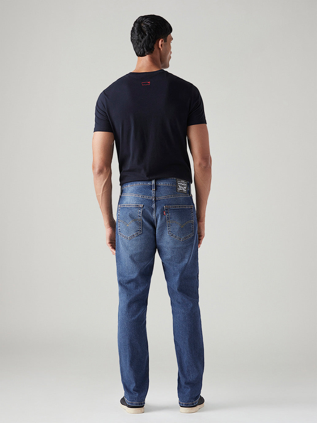 Men's 541 Blue Athletic Tapered Fit Mid Rise Jeans - Back View