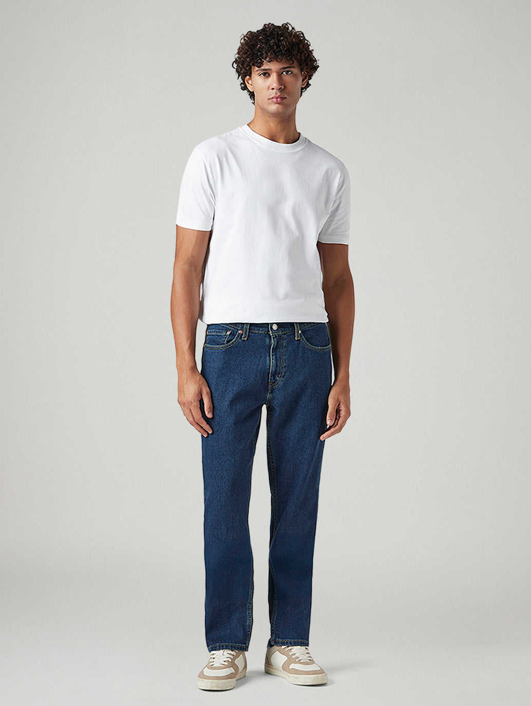 Men's 541 Indigo Athletic Tapered Fit Mid Rise Tinted Jeans - Front View