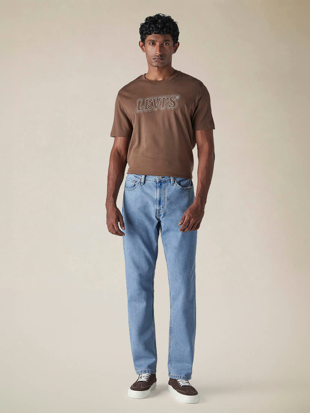 Mens 541 Mid Rise Athletic Tapered Fit Cotton Stretch Blend Jeans - Front View