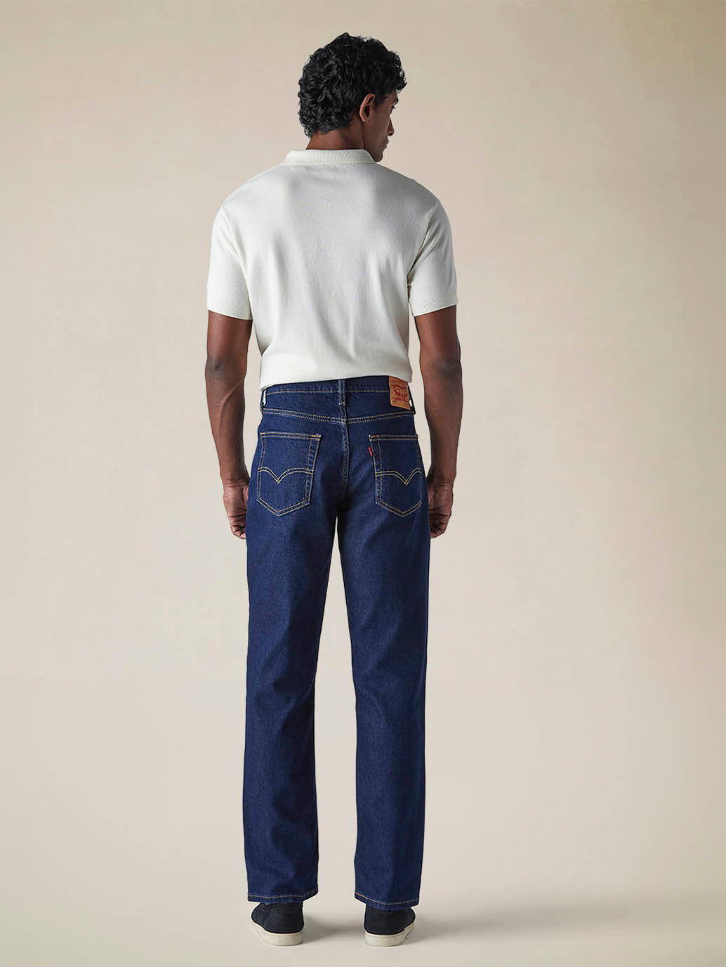 Mens 541 Mid Rise Athletic Tapered Fit Cotton Stretch Blend Jeans - Back View