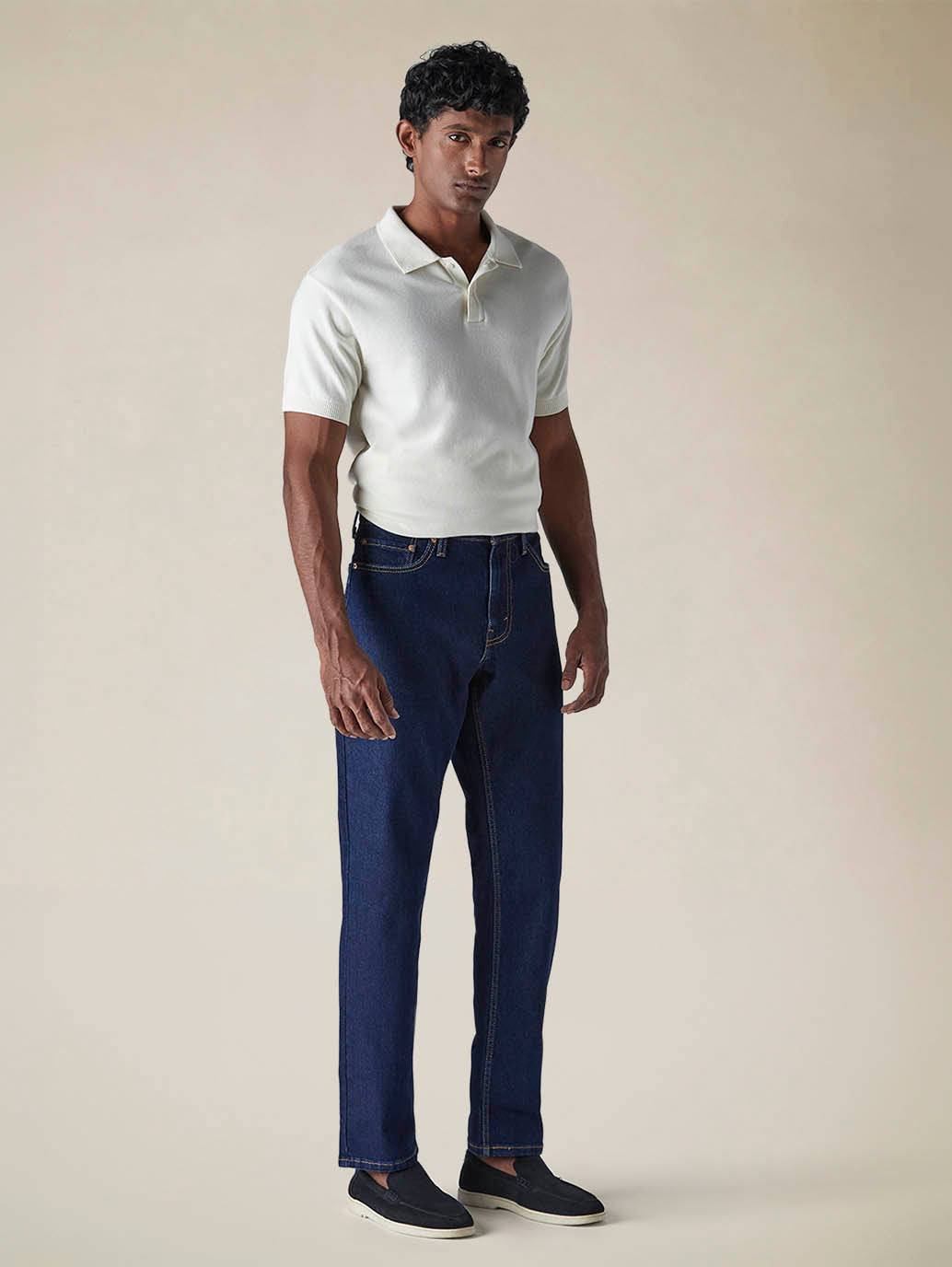 Mens 541 Mid Rise Athletic Tapered Fit Cotton Stretch Blend Jeans - Side View