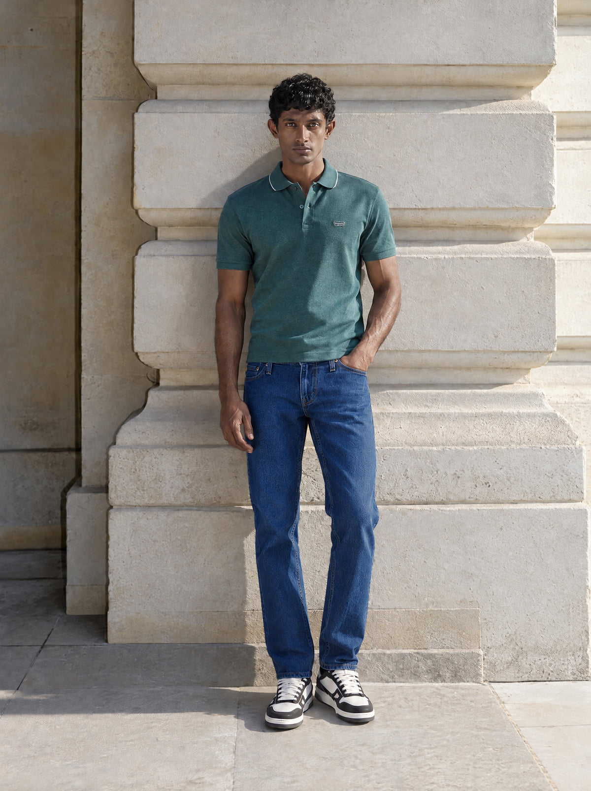 Mens 541 Mid Rise Athletic Tapered Fit Cotton Stretch Blend Jeans
