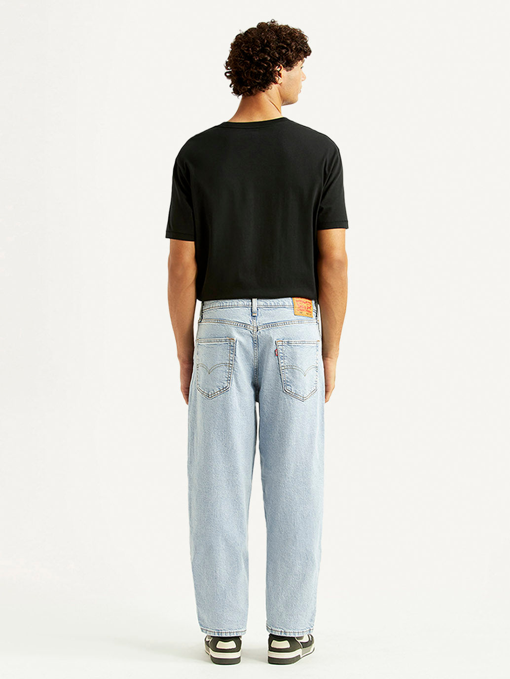 Men's 568 Light Indigo Loose Fit Mid Rise Jeans - Back View