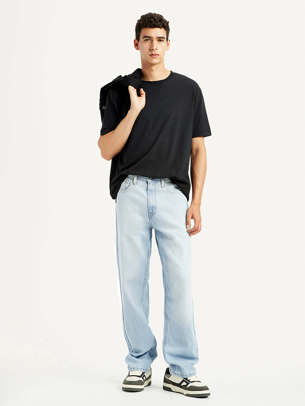 Men's 568 Light Indigo Loose Fit Mid Rise Jeans