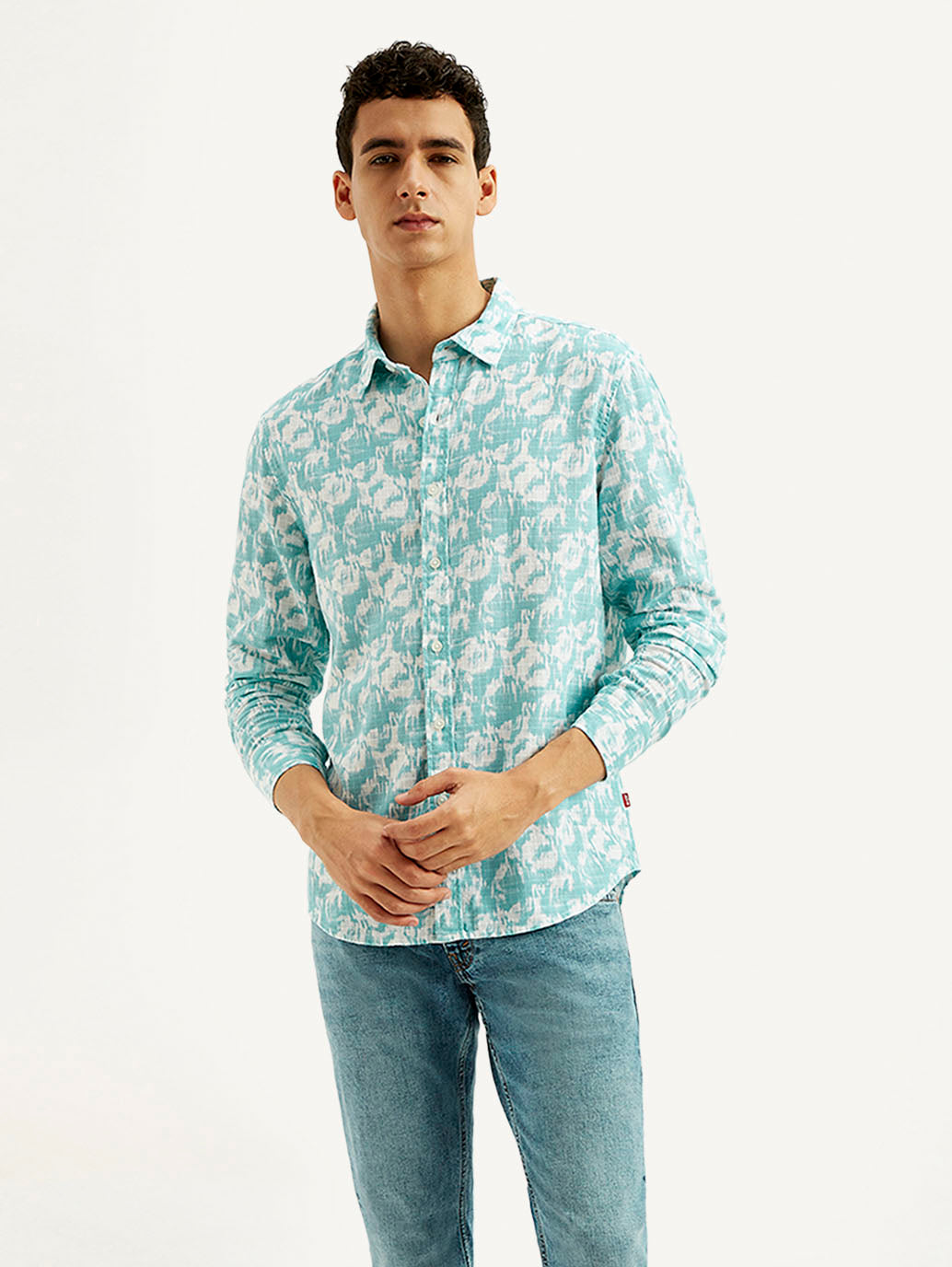 Men's Abstract Slim Fit Shirt