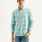 Men's Abstract Slim Fit Shirt - Front View