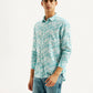 Men's Abstract Slim Fit Shirt - Side View
