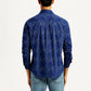 Men's Abstract Print Slim Fit Shirt - Back View