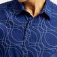 Men's Abstract Print Slim Fit Shirt - Detail View