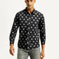 Men's Geometric Print Slim Fit Shirt - Front View