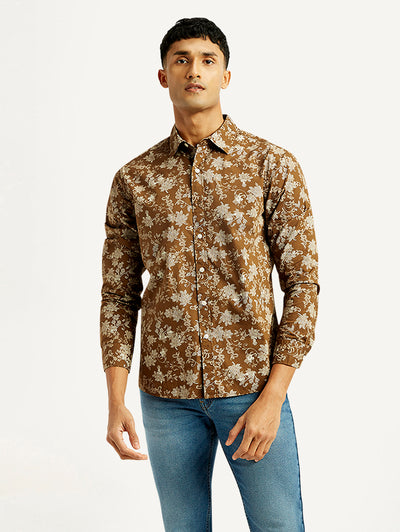 levi's Men's Floral Print Slim Fit Shirt-picture-23