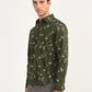 Men's Floral Green Slim Fit Shirt - side View