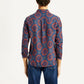 Men's Printed Multicolor Slim Fit Shirt - Back View