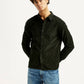 Men's Jacquard Print Slim Fit Corduroy Shirt - Styleshot View