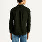Men's Jacquard Print Slim Fit Corduroy Shirt - Back View