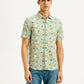 Men's Floral Slim Fit Shirt - Front View