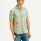 Men's Floral Slim Fit Shirt - Side View